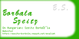 borbala szeitz business card